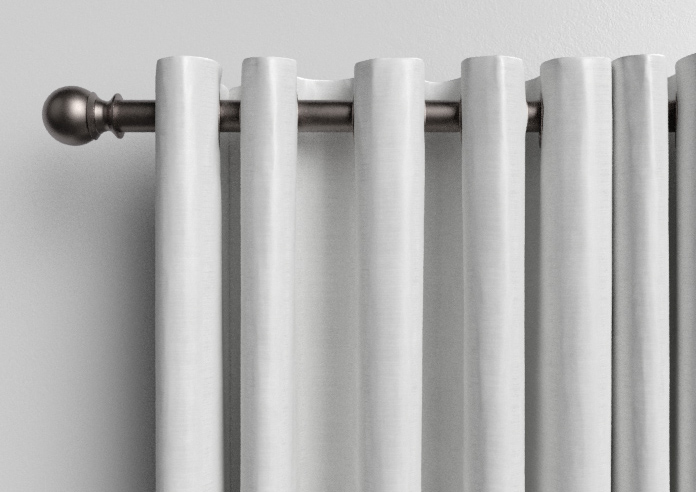 Shima Faux Silk, White - Made to Measure Curtains - Image 12